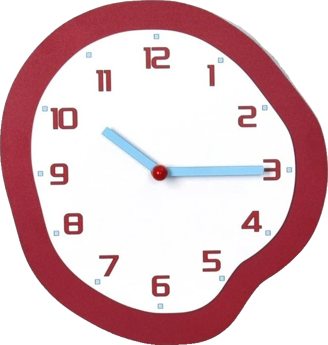 Melting wall clock