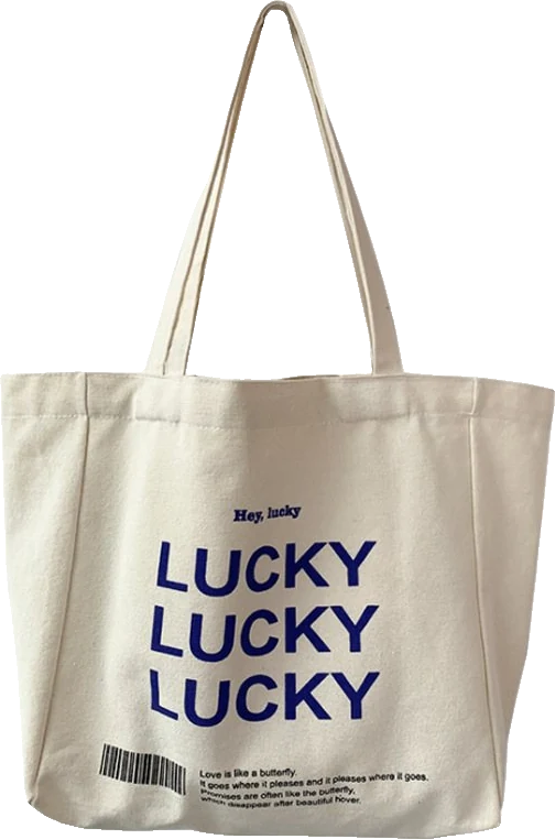 LUCKY canvas tote