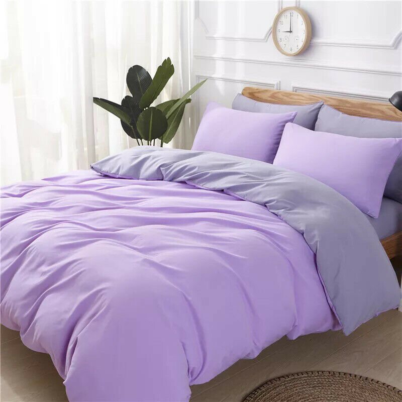 Two-tone duvet set