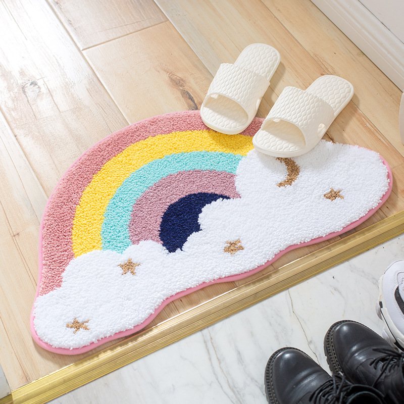 Rainbow cloud bath mat, photo 3