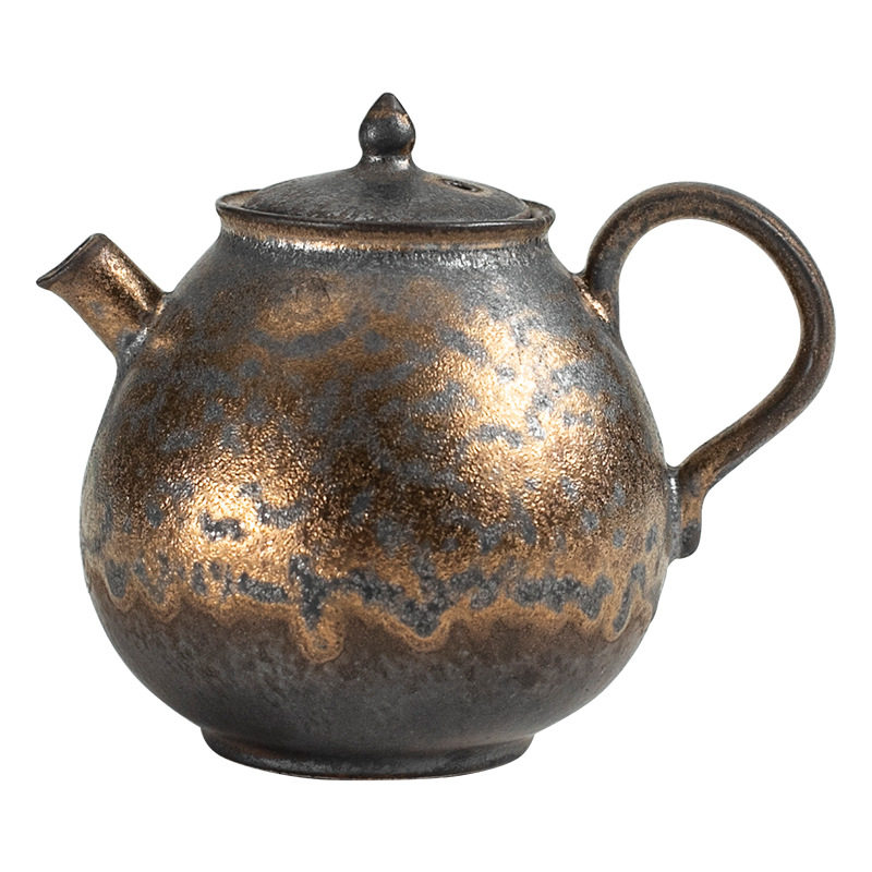 Teapot, bronze glaze, photo 2