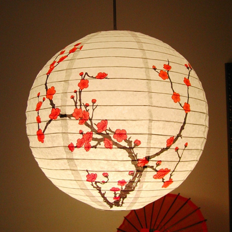 Paper lantern, plum blossom, photo 2