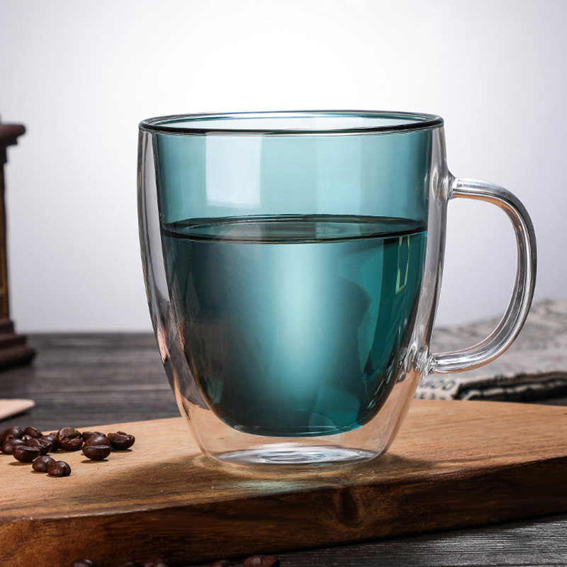 Double-wall glass mug, photo 2