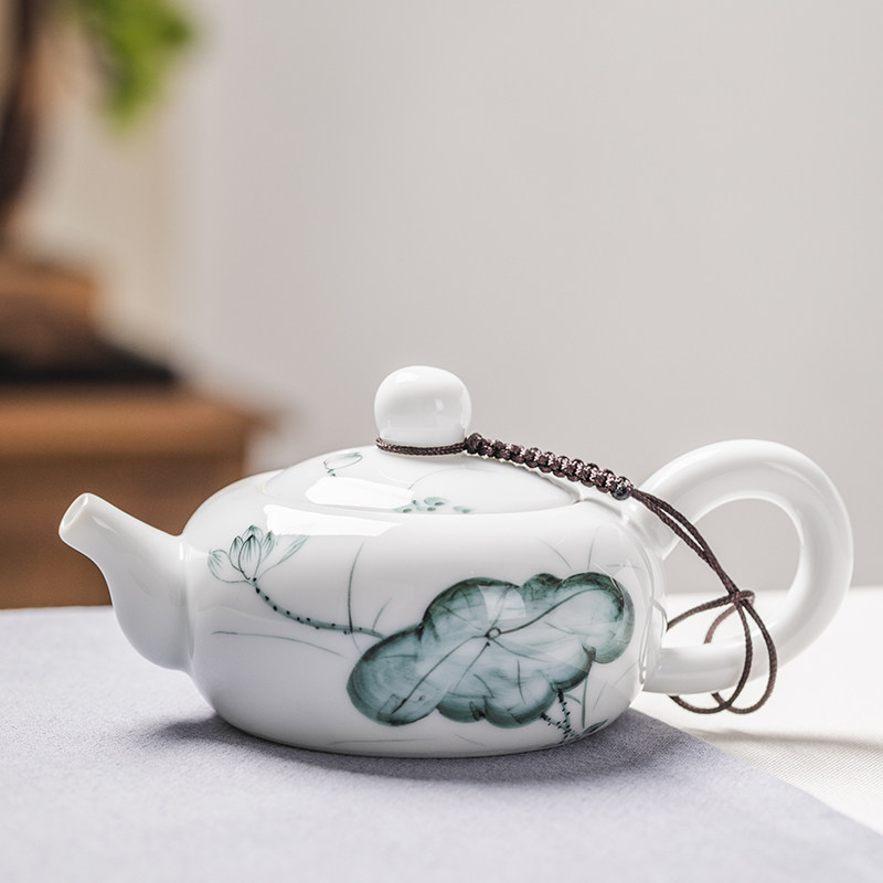 Teapot, lotus leaf