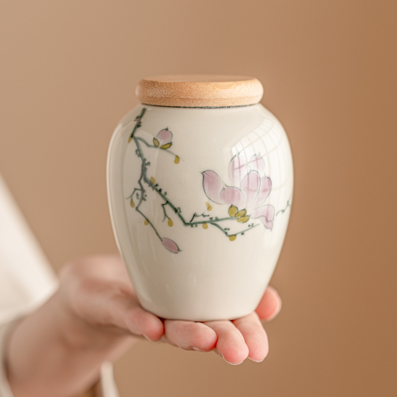 Tea jar, magnolia, photo 2