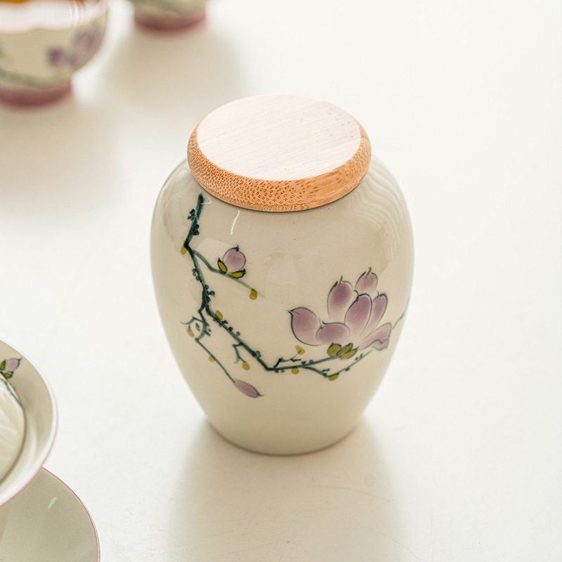 Tea jar, magnolia, photo 3