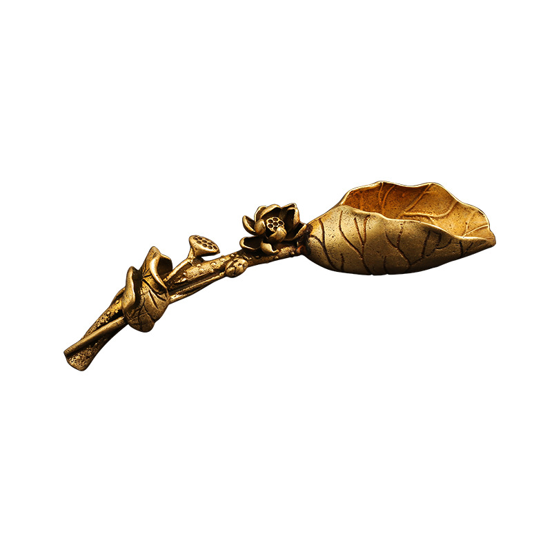 Tea scoop, lotus leaf, photo 4