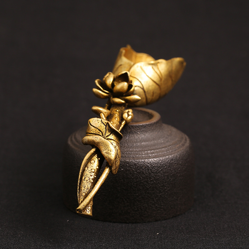 Tea scoop, lotus leaf, photo 3